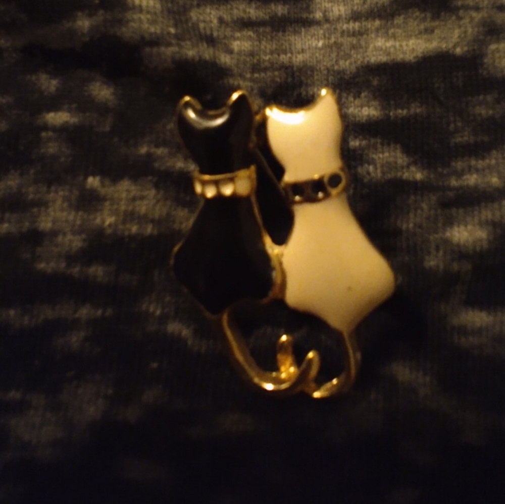 Vintage cat pin